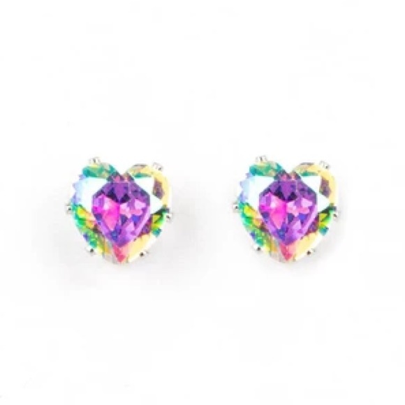 PAPARAZZI Starlet Shimmer Oil Spill Heart Earrings
